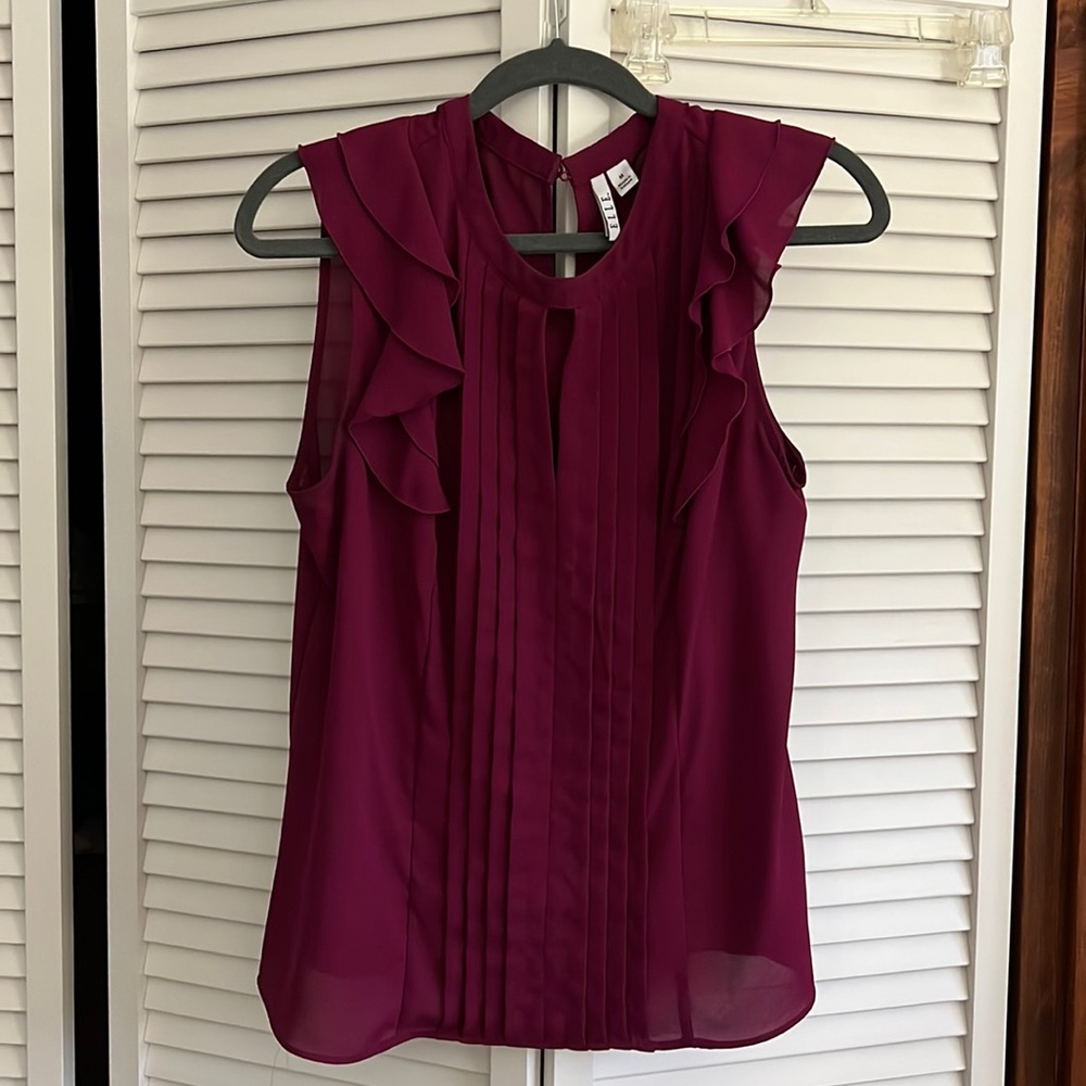 Burgundy color blouse